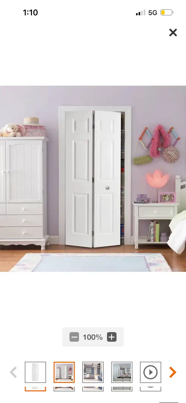 New White Bi-Fold Closet Doors 28”X80” in Windows, Doors & Trim in Mississauga / Peel Region - Image 3