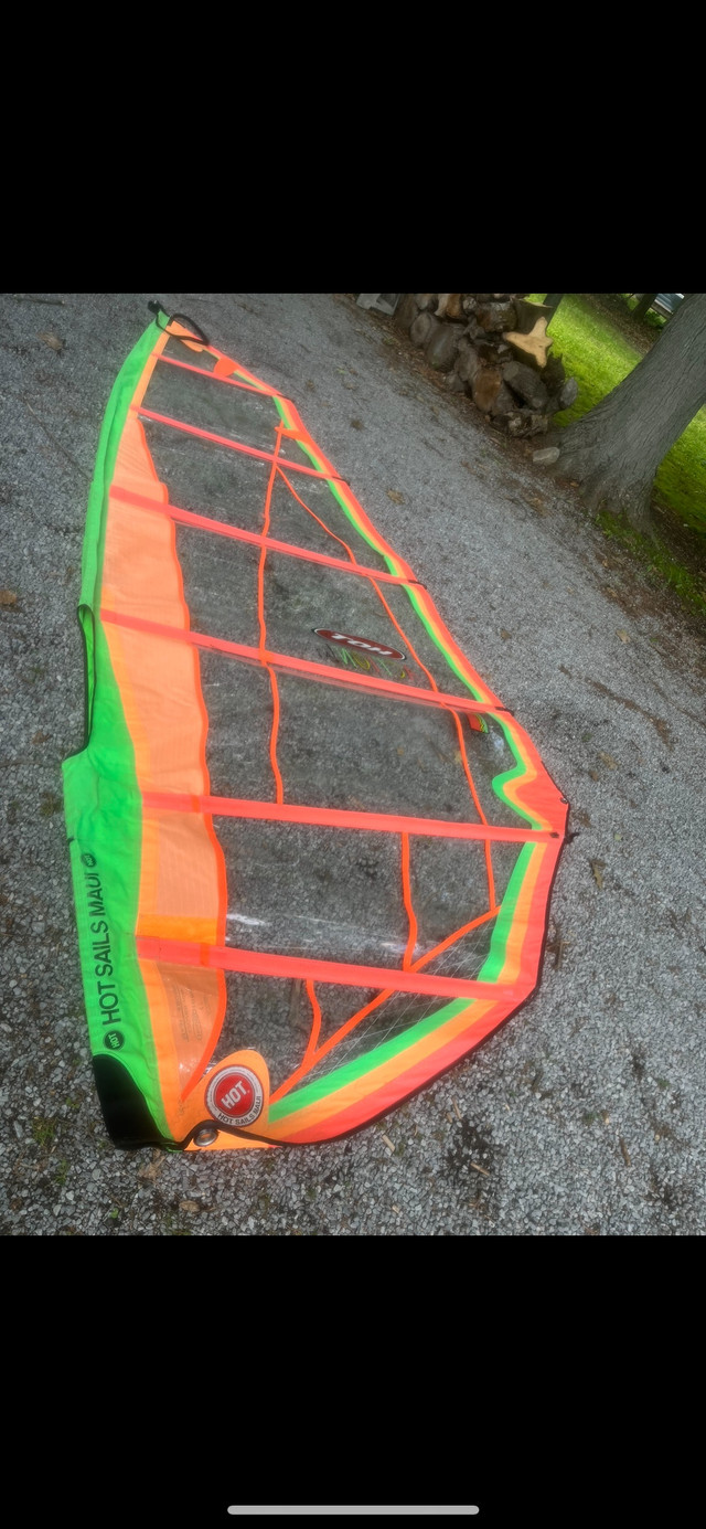 Beautiful condition 4.7 sm Monofilm windsurfing sail $75 in Water Sports in St. Catharines