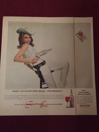 1966 Smirnoff Vodka w/Star Julie Newmarket Original Ad