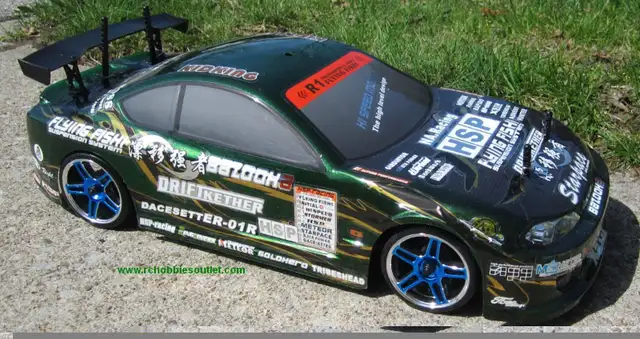 RC  Drift Car Electric with 8 Lights 2.4G Radio in Hobbies & Crafts in Hamilton - Image 9