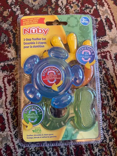 Nuby 3-Step Teether Set, View more
