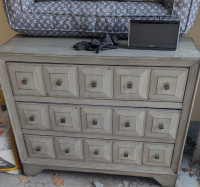 Gray chest of drawers ($350)