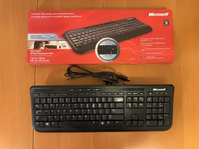 Microsoft Wired Keyboard 600 & Mouse Bundle, View more