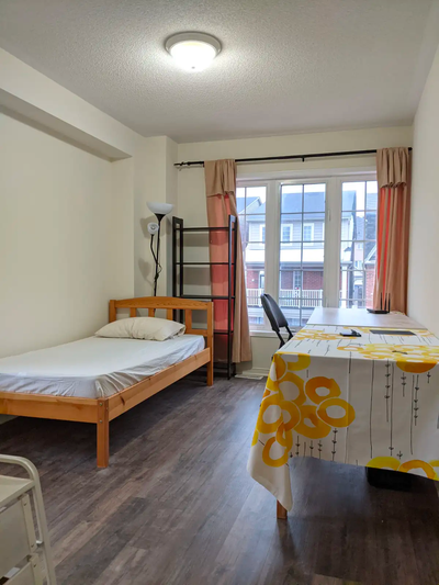 A clean beautiful furnished room with a private ensuite bathroom on the 2nd floor of a detached hous...