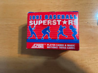Score 1991 Baseball Superstars player cards