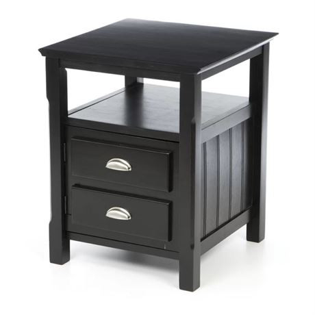 Akash Nightstand in Black in Dressers & Wardrobes in St. Catharines - Image 2