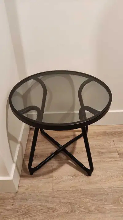 Almost New Outdoor Patio Chairs + Glass Side Table – West Bedfor, View more