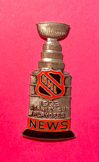 1973 Stanley Cup Playoffs Press Pin