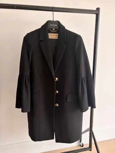 Authentic Burberry Bell Sleeved Wool Coat woman’s, View more