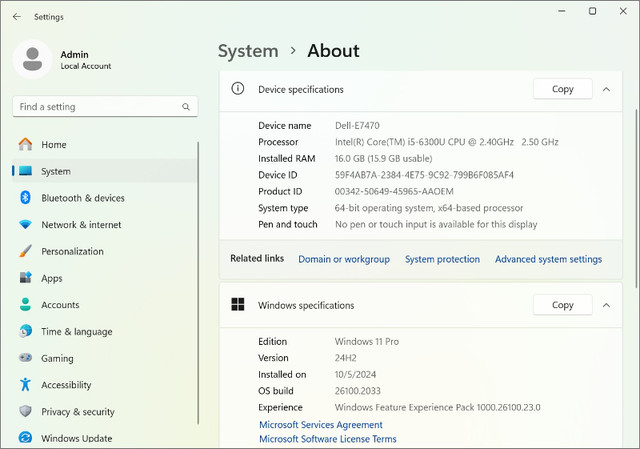 Dell Latitude E7470 16GB/256GB Win 11Pro + Office 2024 in Laptops in City of Toronto - Image 2