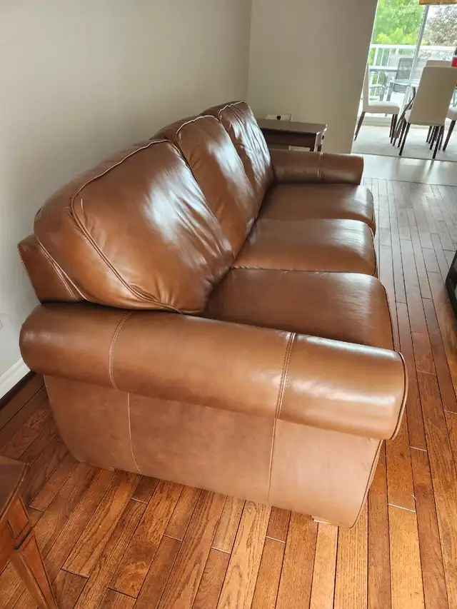 Palliser Viceroy leather sofa Mint upgraded in Couches & Futons in Belleville - Image 4