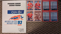 Programme souvenir Hockey en fête 1993 O-Pee-Chee