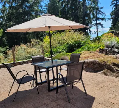 Bright garden-level suite in Caulfield, West Vancouver — approx. 710 sq ft, private entrance, and su...