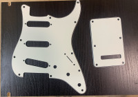 Fender Stratocaster sss white pickguard and rear cover