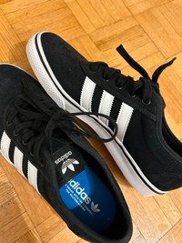 Adidas black and white sneakers