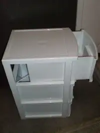 Plastic and Steel Storage Drawer Shelf Containers