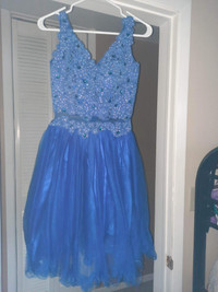 Beautiful Royal Blue Semi Prom Dress