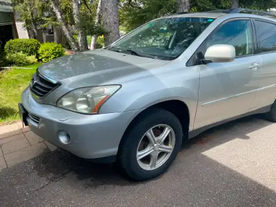 CLASSIC LEXUS QUALITY SUV MADE IN JAPAN 2007 RX400H IN AMAZING CONDITION SILVER METALLIC COLOUR BLAC...