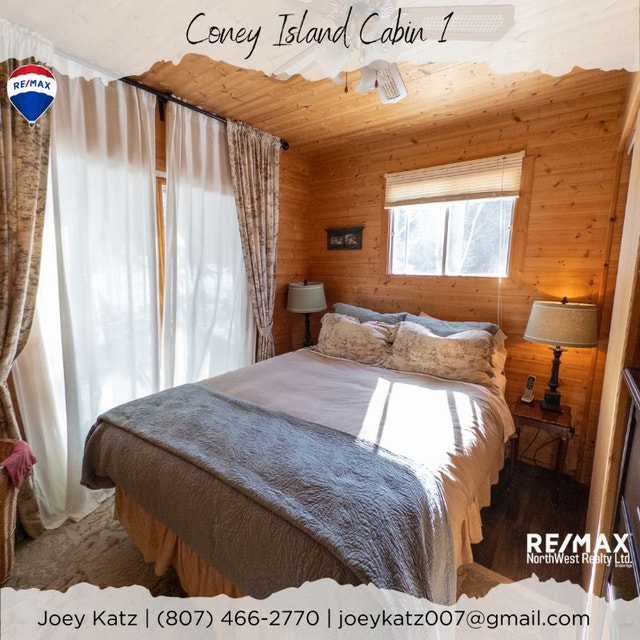 Vacay Opportunity on Coney Island 2 Cabins Land for Sale Kenora
