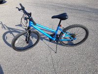Blue 24 inch MOUNTAIN BICYCLE,
