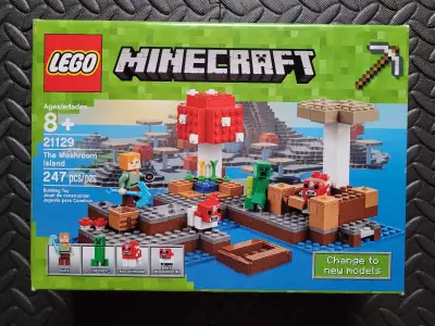 LEGO Minecraft 21129: The Mushroom Island. New & Factoy Sealed, View more