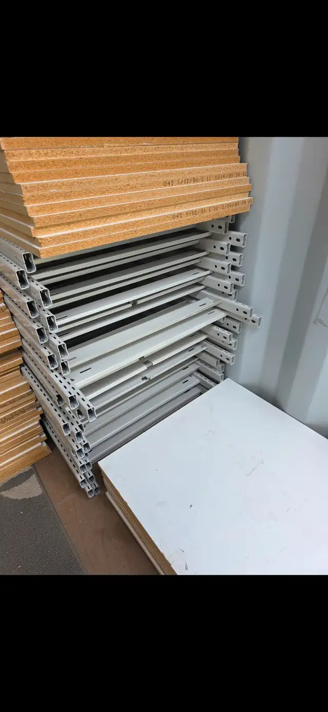 Metal shelving