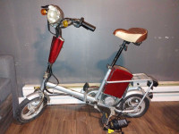 Small vintage electric bicycle 