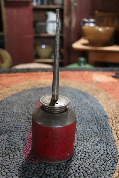Hi. I have a vintage Hobart Lubricating Oiler can for sale. It has great original red paint. "Lubric...