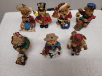 Assortment of Christmas Bear Ornaments