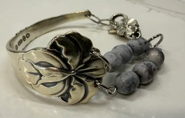 VTG GERO BRACELET 1920-30s Silver Plated Spoon Copenhagen! in Jewellery & Watches in Ottawa - Image 10