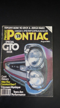 Magazine vintage Pontiac GTO