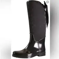 Coach Tristee Monogram Lace Up Rain Boots