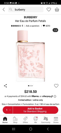 Burberry perfume 