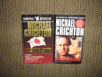 MICHAEL CRICHTON RISING SUN AND DISCLOSURE BOOK LOT