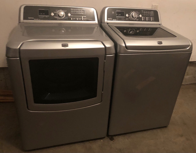 Maytag bravos washer dryer set possible to deliver | Washers & Dryers |  Gatineau | Kijiji