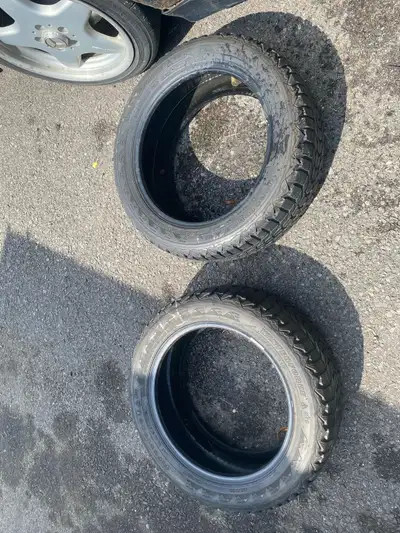 2 Firestone Winterforce 205/55/16 winter snow tires. Still got tread death and life left in them. Gr...