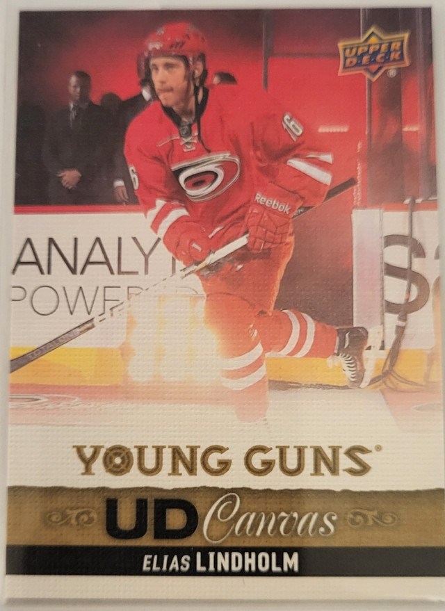 **Elias Lindholm 2013-14 UD Young Guns Canvas C99 Rooki in Arts & Collectibles in Red Deer