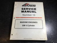 1990 Up Mercruiser Marine GM 4 Cyl 3.0L 3.0LX Service Manual #13