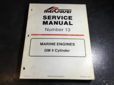 1990 Up Mercruiser Marine GM 4 Cyl 3.0L 3.0LX Service Manual #13, View more