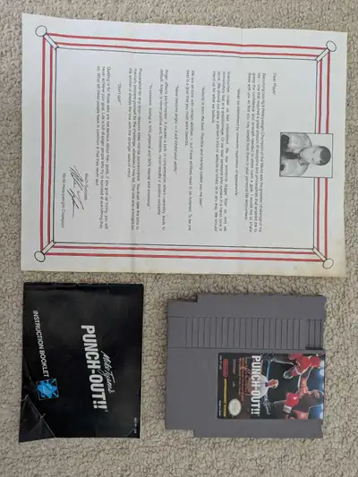 Mike Tyson's Punch-Out Nintendo NES Punchout Original Letter/Ma, View more
