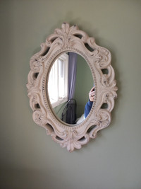 mirror, shabby chique wall mirror. $15