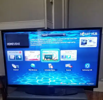 For sale is a 40 inch Samsung smart LED TV still in great shape. Located in Mount Forest This is by...