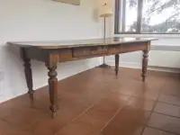 Table 7 pieds réfectoire 