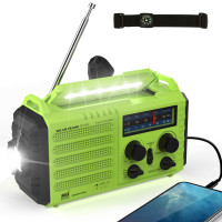 Radio d'urgence solaire à manivelle/solar radio emergency crank