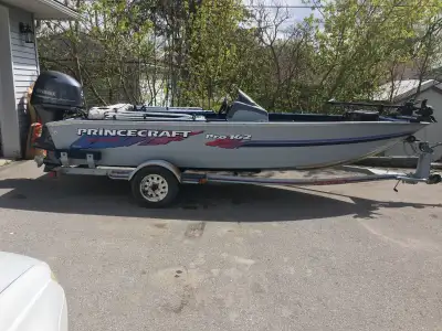 For Sale: 1998 Princecraft 162 Pro Series Fishing Boat – New YAMAHA 50HP 4-Stroke Outboard + Trailer...