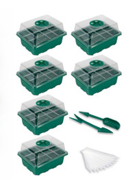 Brand New 5 Packs Seed Starter Kit, 60-Cell Seed Starter Trays 