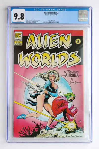 Alien Worlds 2 (Dave Stevens) in CGC 9.8 and Game Boy 1 PGX 9.8, View more