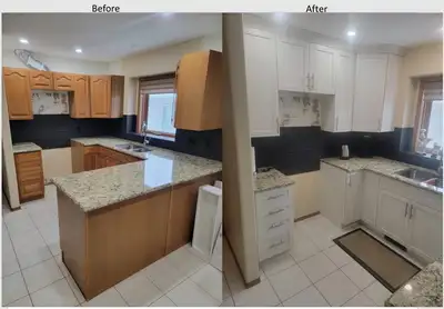 We reface and reinvent your kitchen by keeping your existing layout and boxes. We supply you with ne...