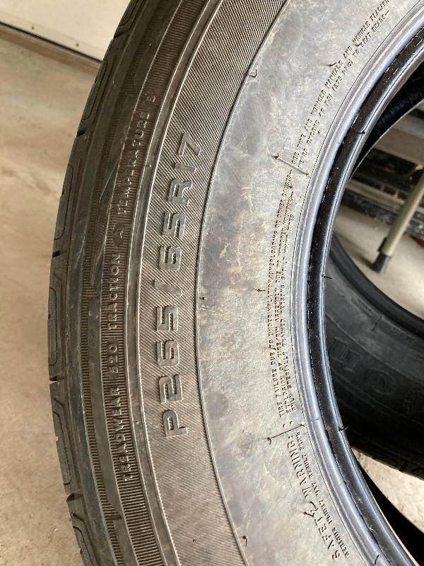Used Truck Tires P265 65R17, Firestone Destination LE2 in Tires & Rims in Prince George