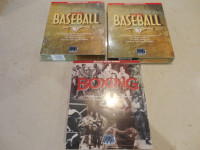 Vintage CD-Rom Warwick Baseball/Boxing Multimedia Encyclopedia's
